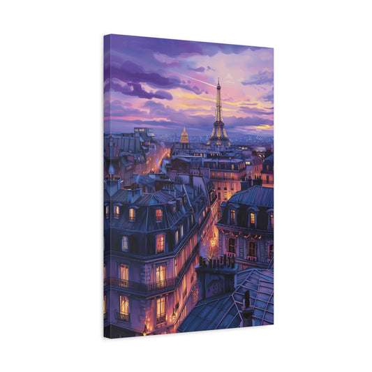 TABLEAU TOIT PARIS SUNSET