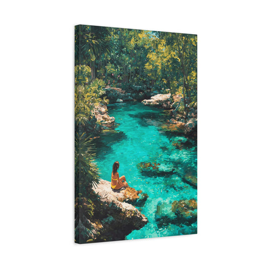 TABLEAU CENOTE MEXICAINE