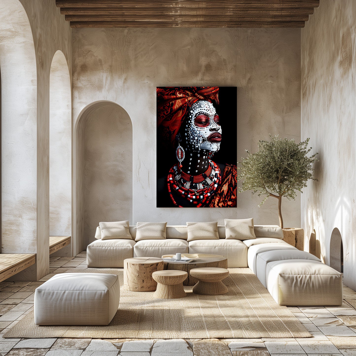 TABLEAU TRIBAL AFRICAIN