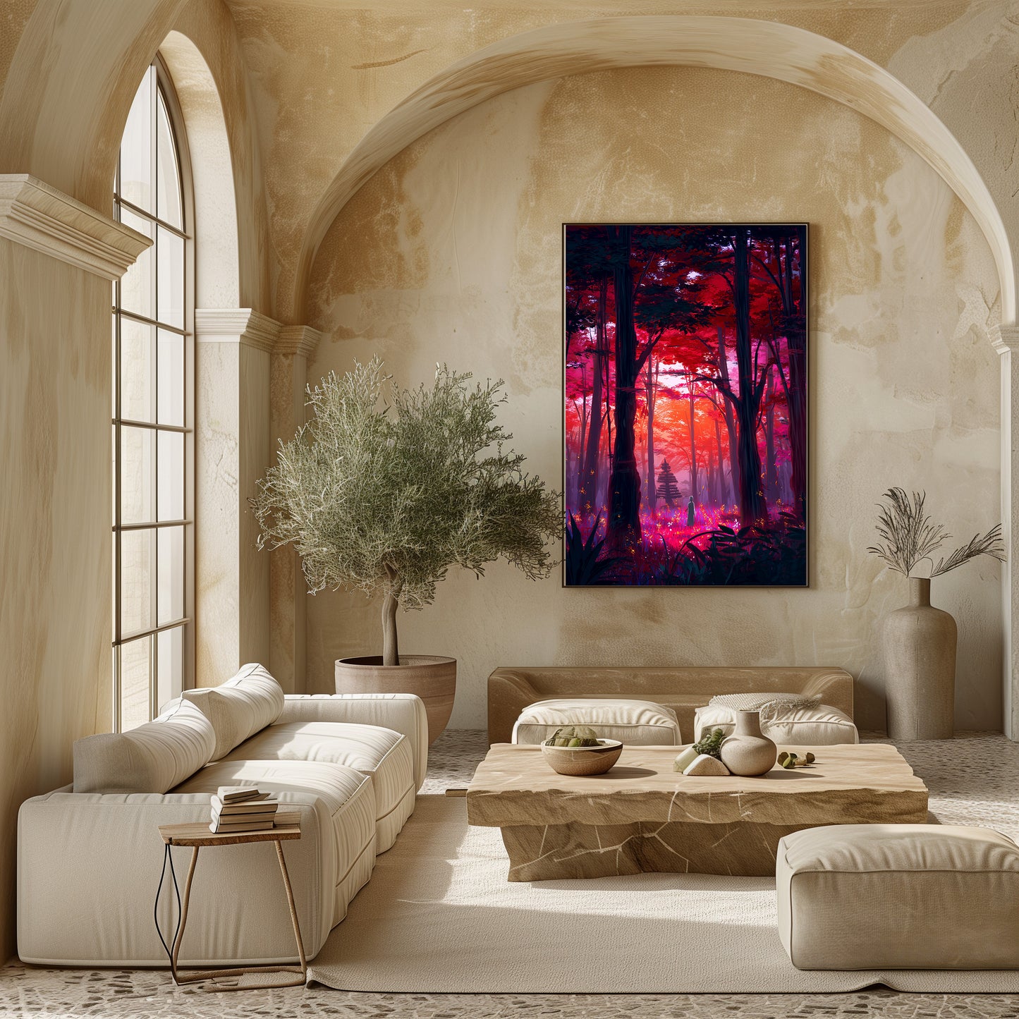 TABLEAU FORÊT JAPON