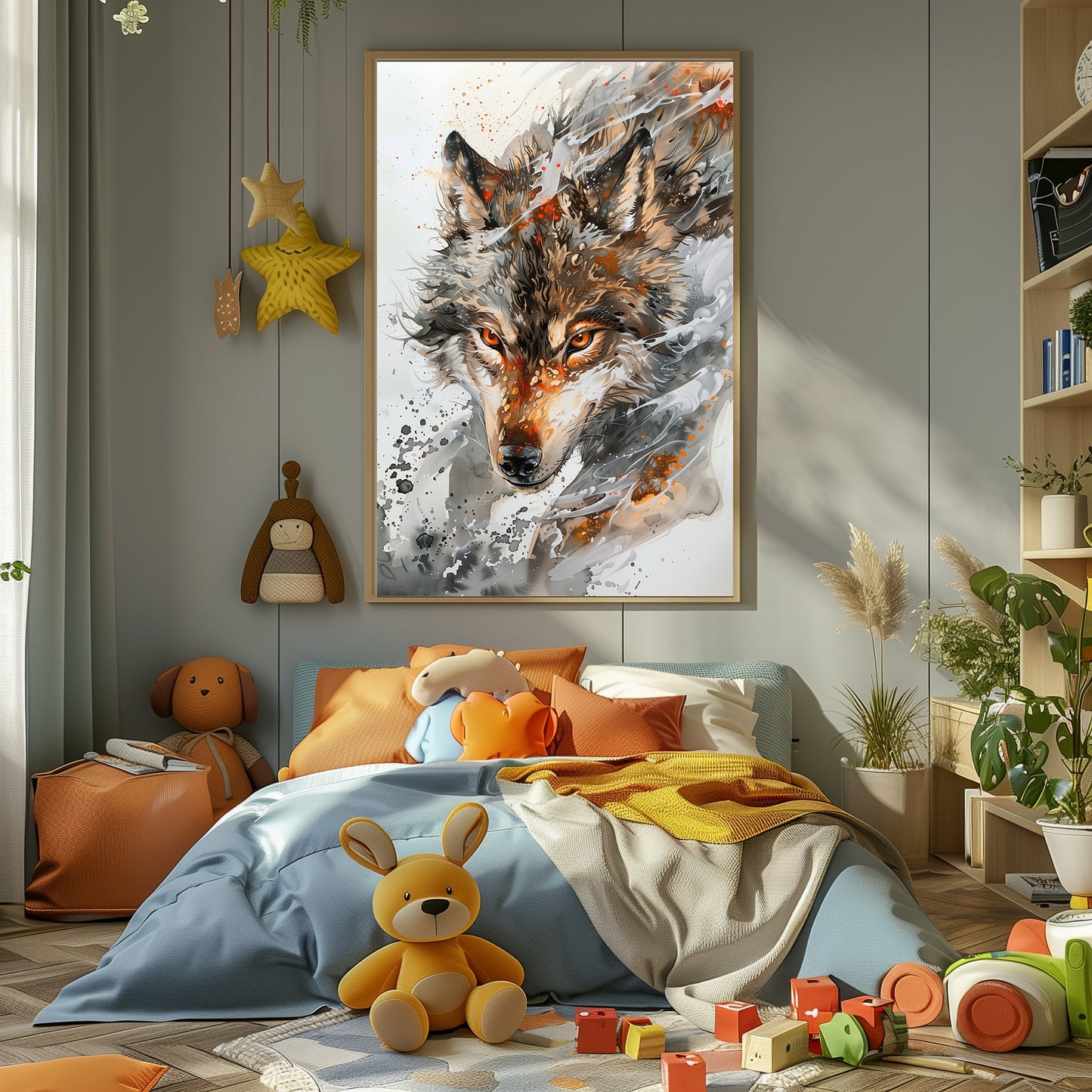 TABLEAU LOUP SAUVAGE