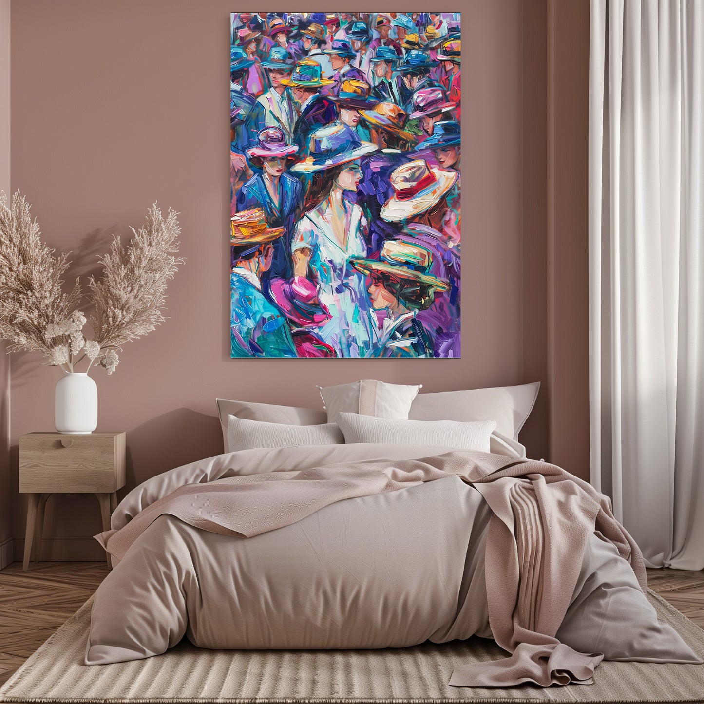 TABLEAU CHAPEAUX COLORÉS