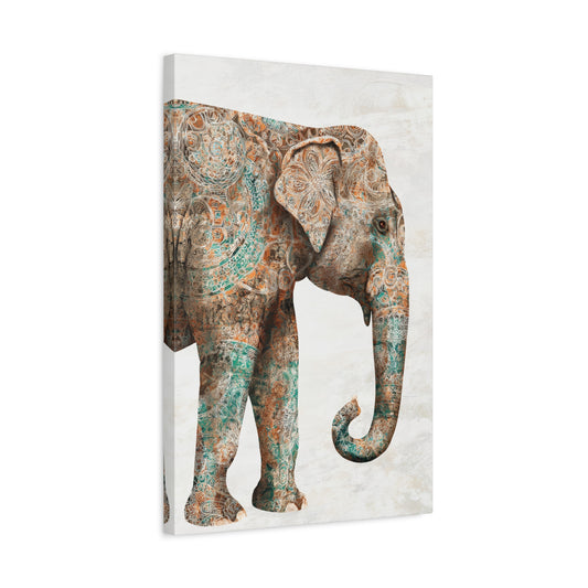 TABLEAU ÉLÉPHANT MANDALA