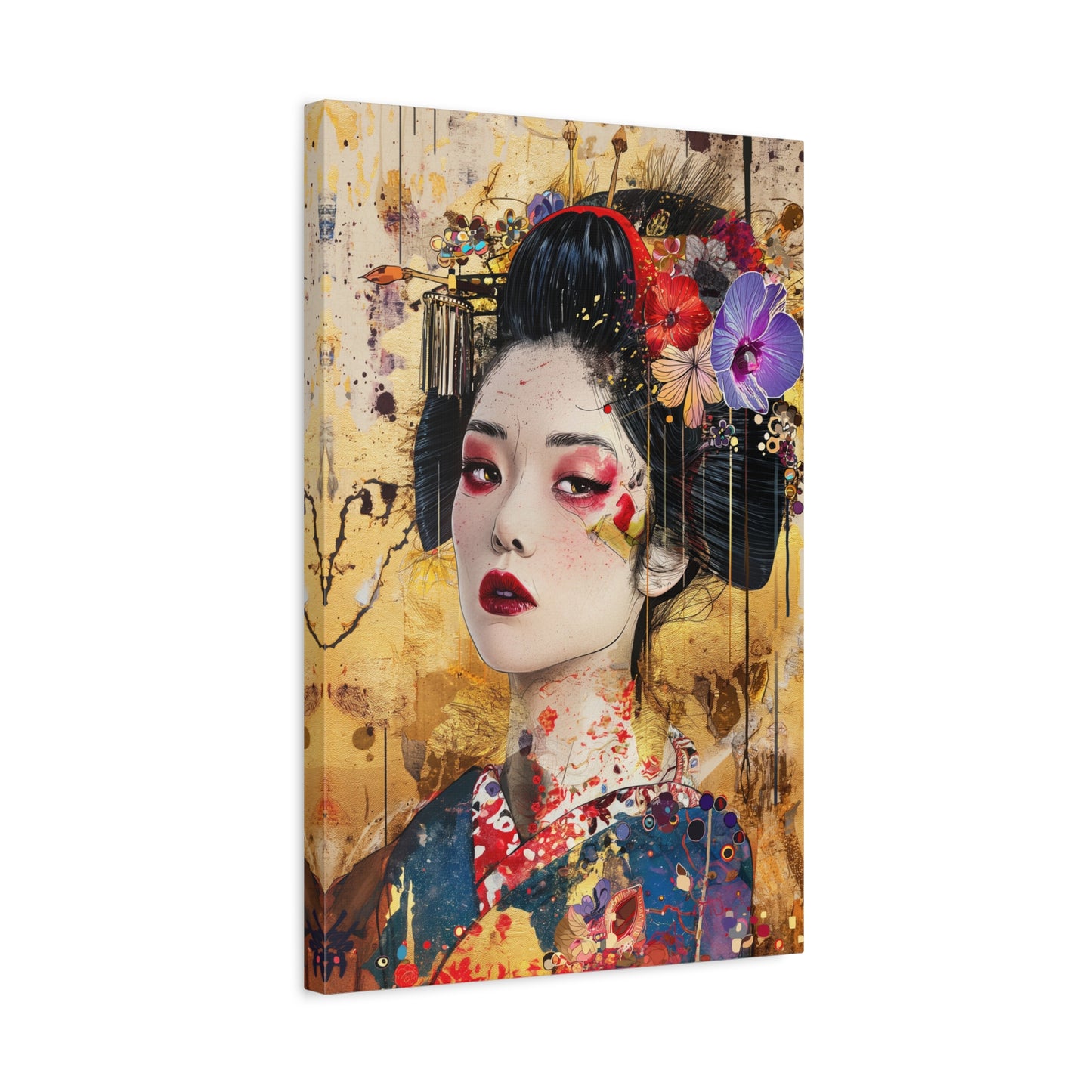 TABLEAU ASIATIQUE DORÉ