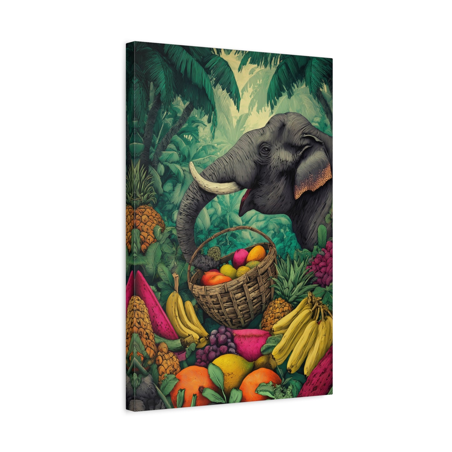TABLEAU ÉLÉPHANT TROPICAL