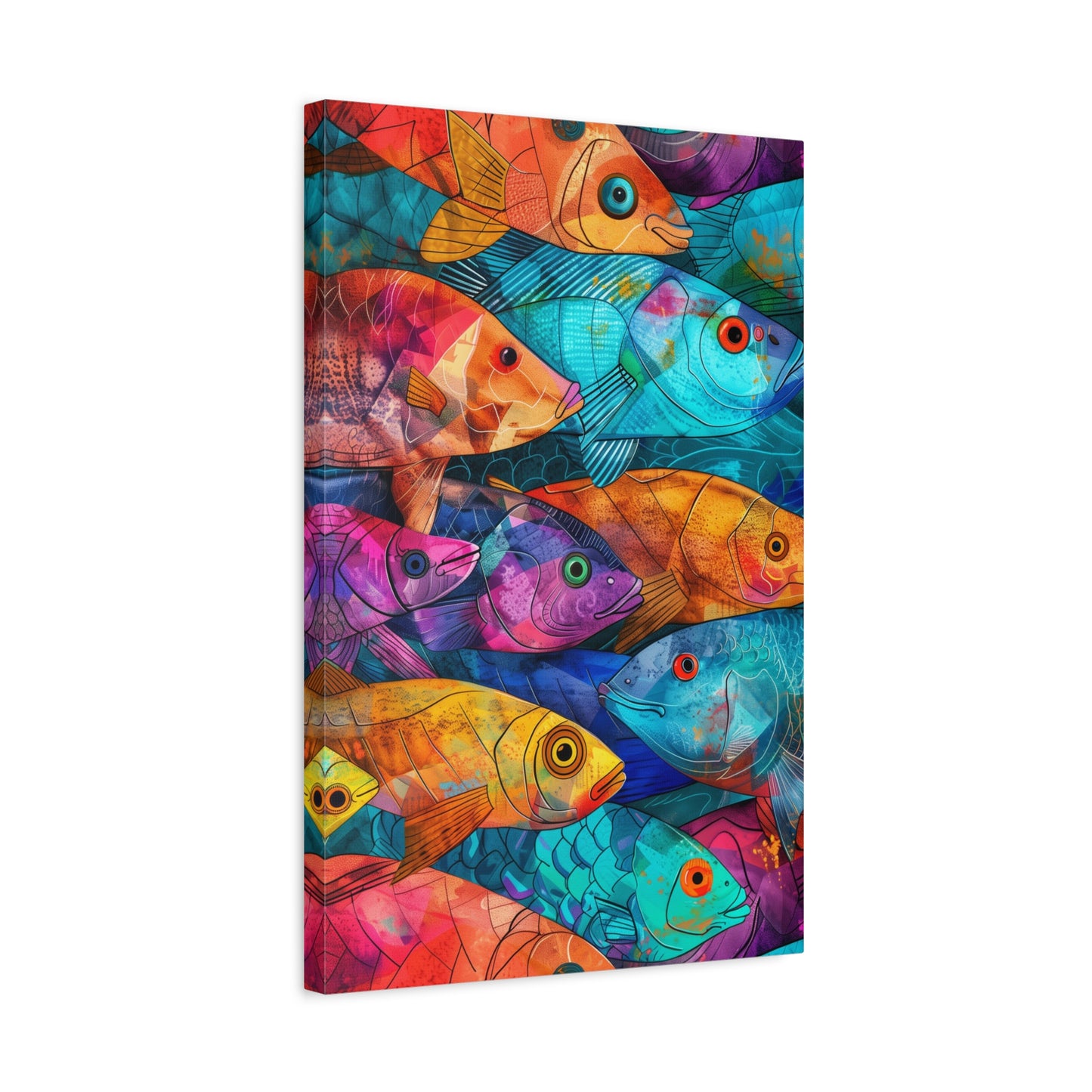 TABLEAU POISSONS COLORÉS