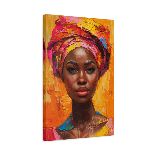 TABLEAU AFRICAINE ROSE