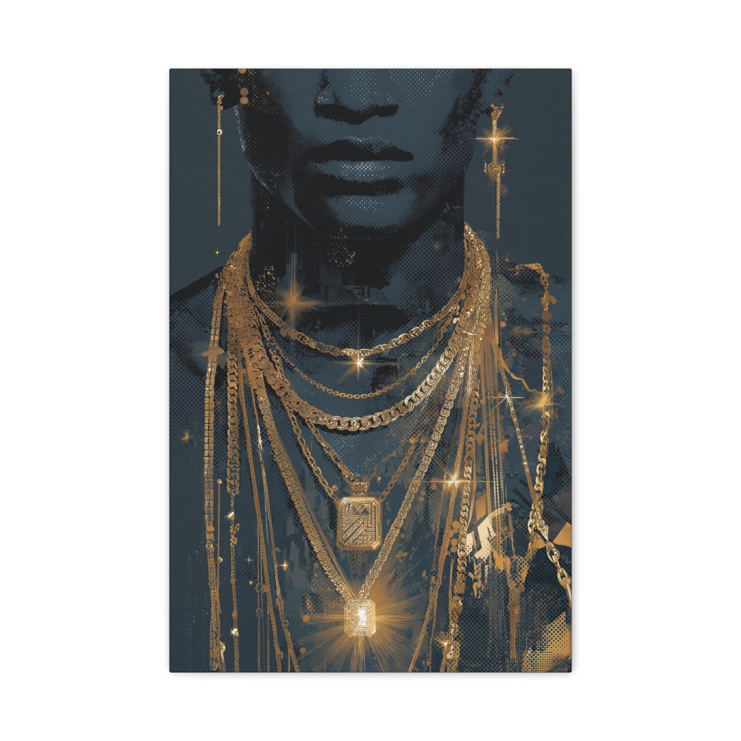 TABLEAU BIJOUX DORÉS