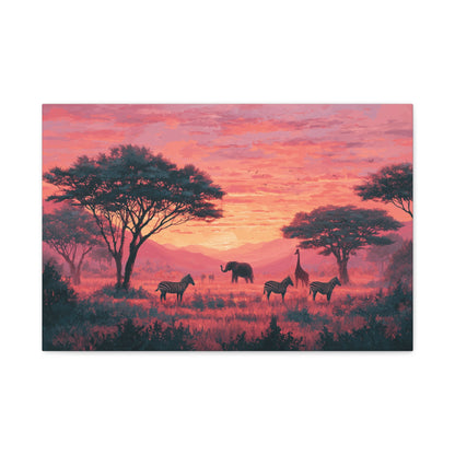 TABLEAU SAVANE SUNSET ROSE