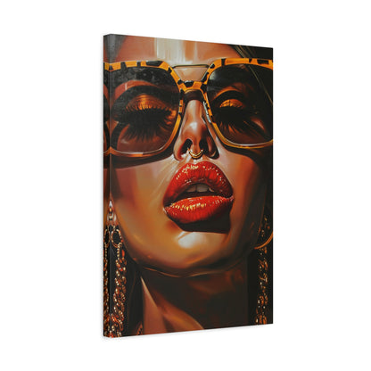 TABLEAU FEMME LUNETTE GLAMOUR