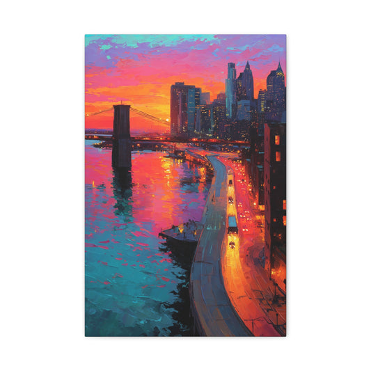 TABLEAU NEW YORK SUNSET