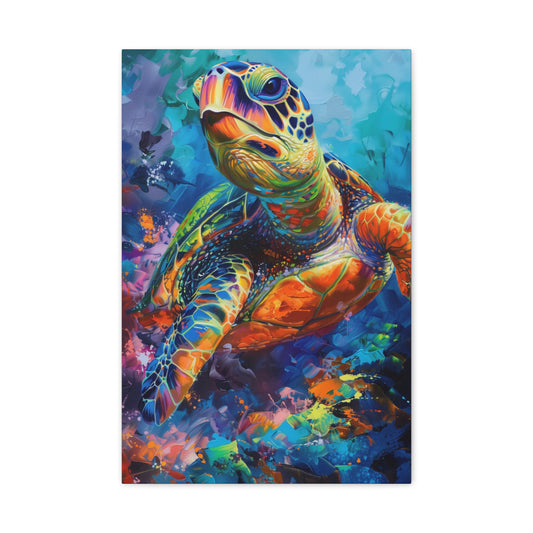 TABLEAU TORTUE COLORÉE