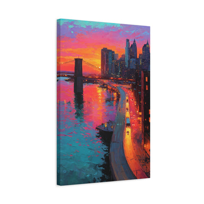 TABLEAU NEW YORK SUNSET