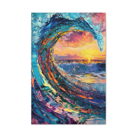 TABLEAU OCÉAN SUNSET