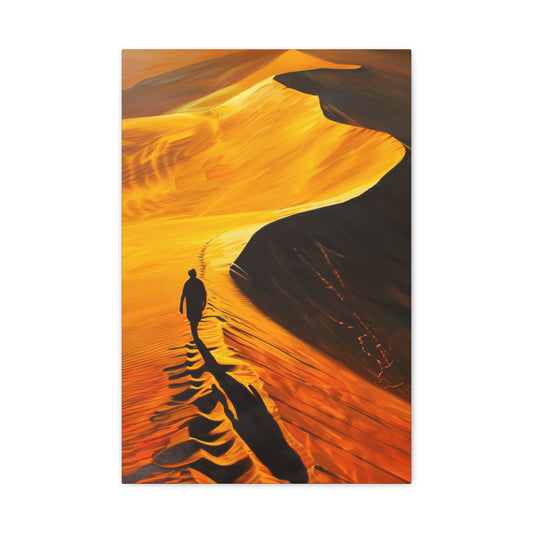 PINTURA DEL ATARDECER EN EL DESIERTO