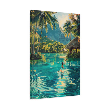 TABLEAU LAGON POLYNÉSIEN