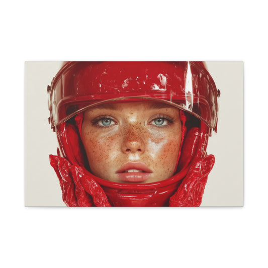 TABLEAU FEMME PILOTE RÉALISTE