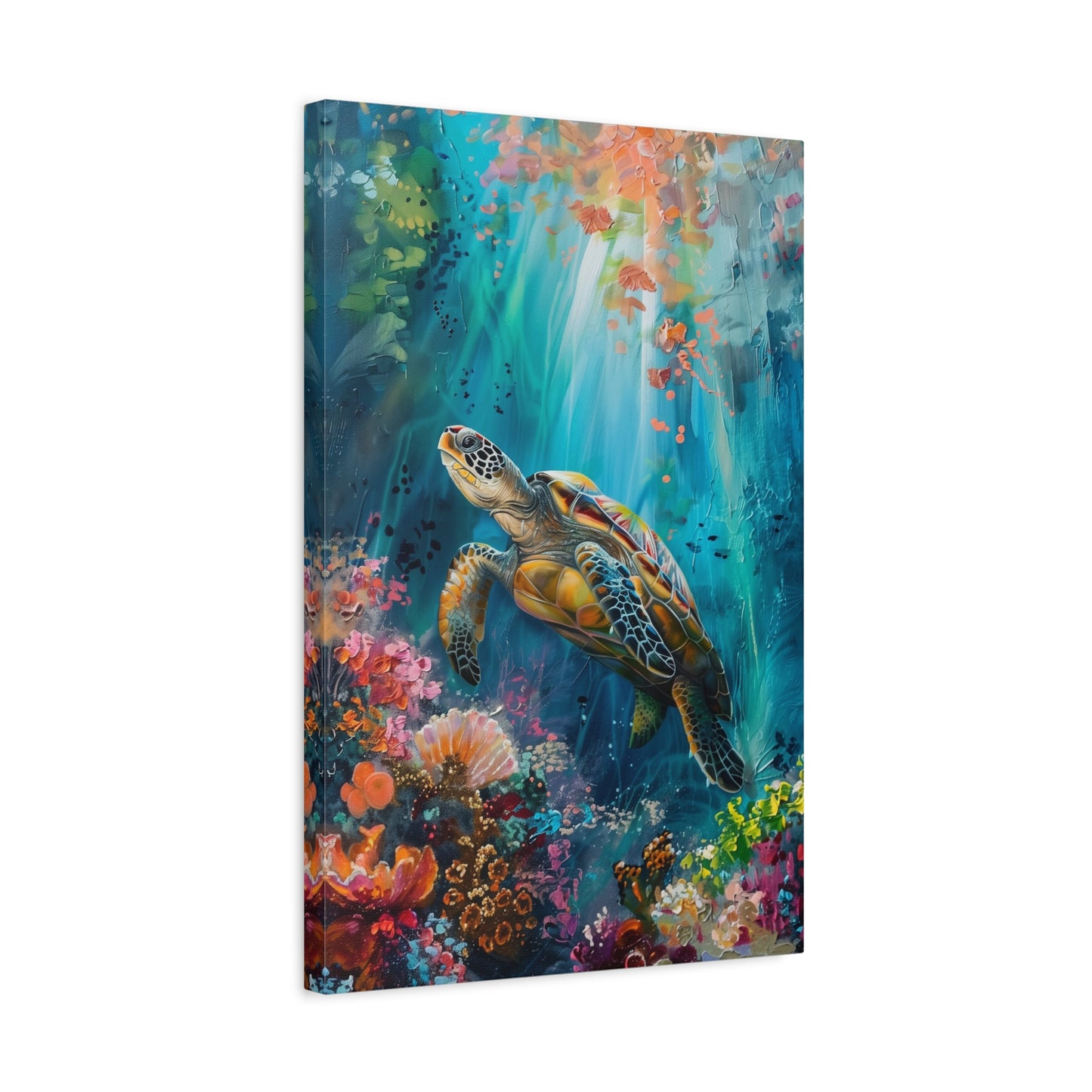 TABLEAU TORTUE CORAIL