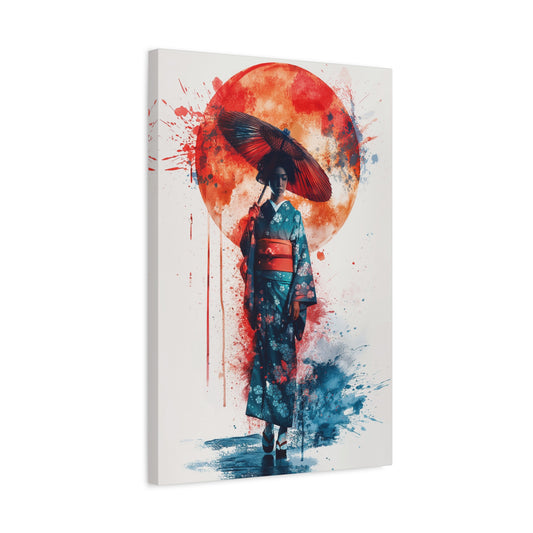 TABLEAU GEISHA AQUARELLE