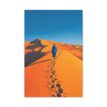 PINTURA DE UN HOMBRE EN EL DESIERTO