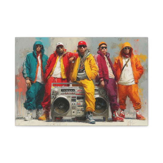 TABLEAU HIP-HOP COLORÉ