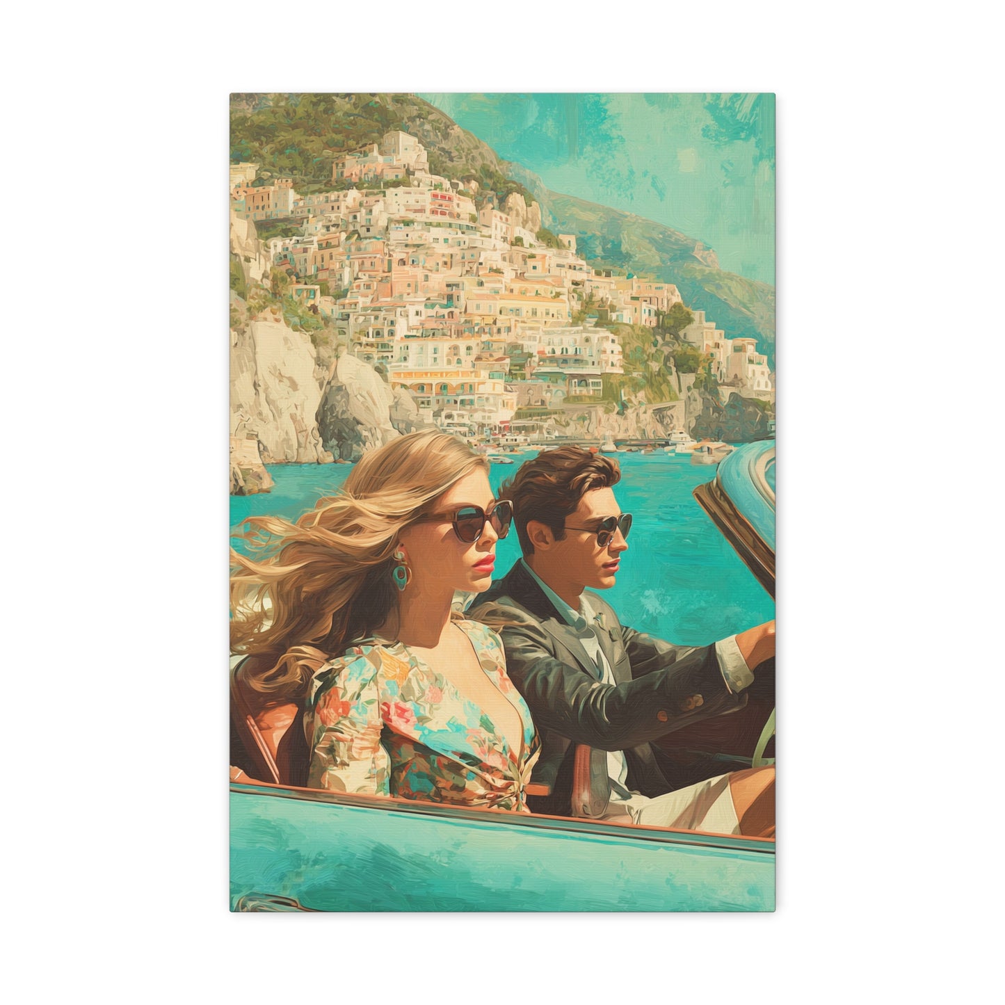 AMALFI COAST COUPLE PAINTING