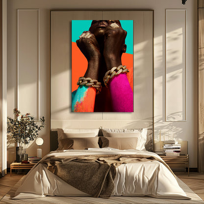 PAINTING OF A WOMAN WITH JEWELRY