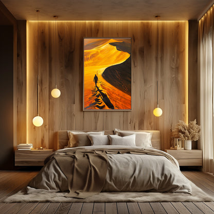 SUNSET DESERT PAINTING