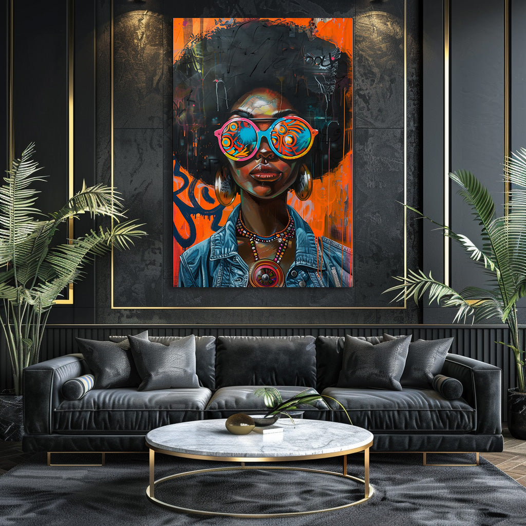 TABLEAU FEMME AFRO