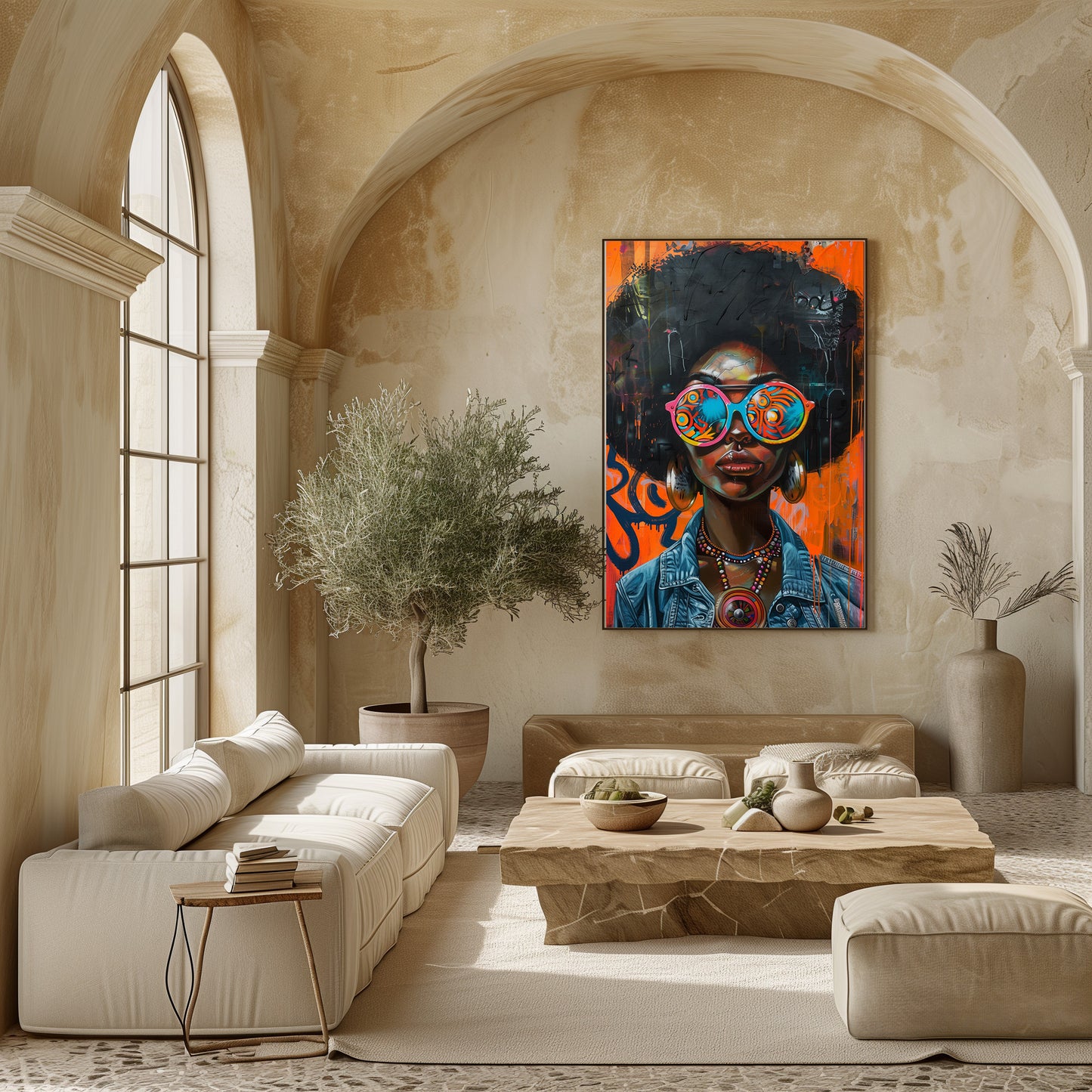 TABLEAU FEMME AFRO