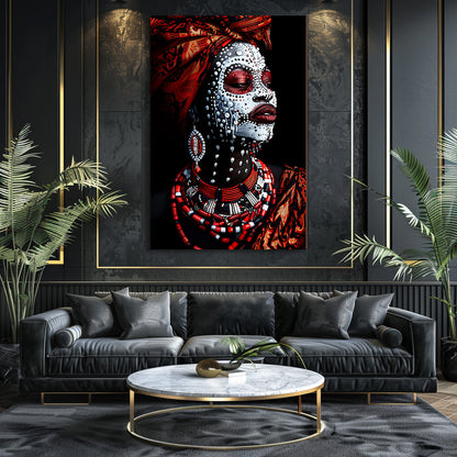 TABLEAU TRIBAL AFRICAIN