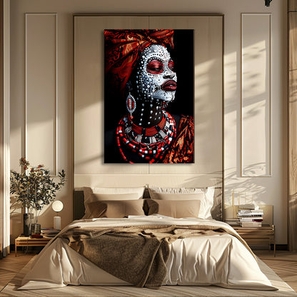 TABLEAU TRIBAL AFRICAIN