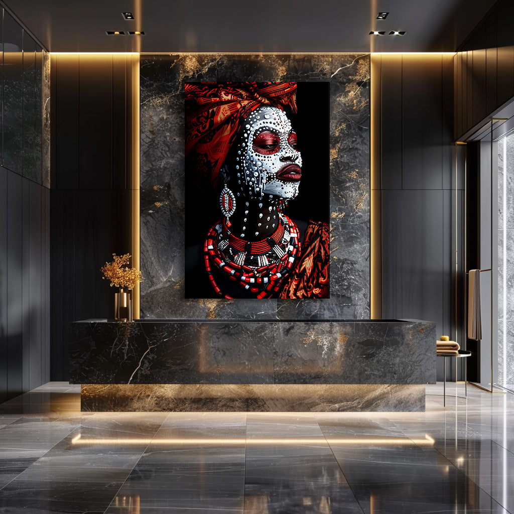 TABLEAU TRIBAL AFRICAIN