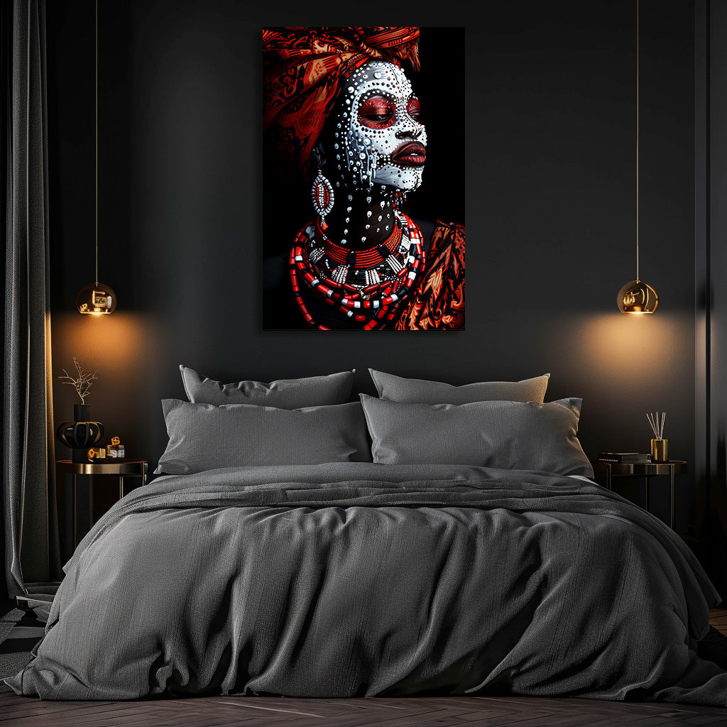 TABLEAU TRIBAL AFRICAIN