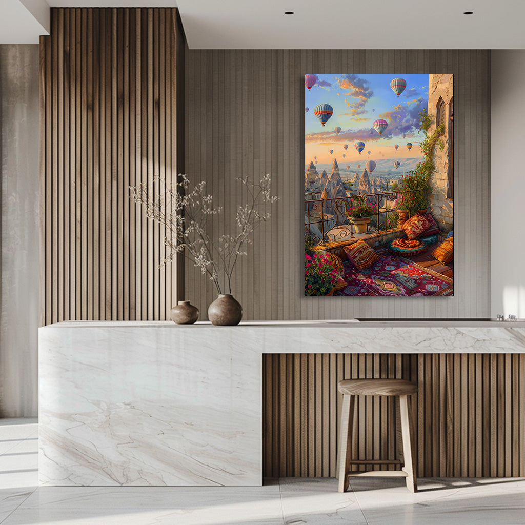 TABLEAU MONTGOLFIÈRES TURQUIE