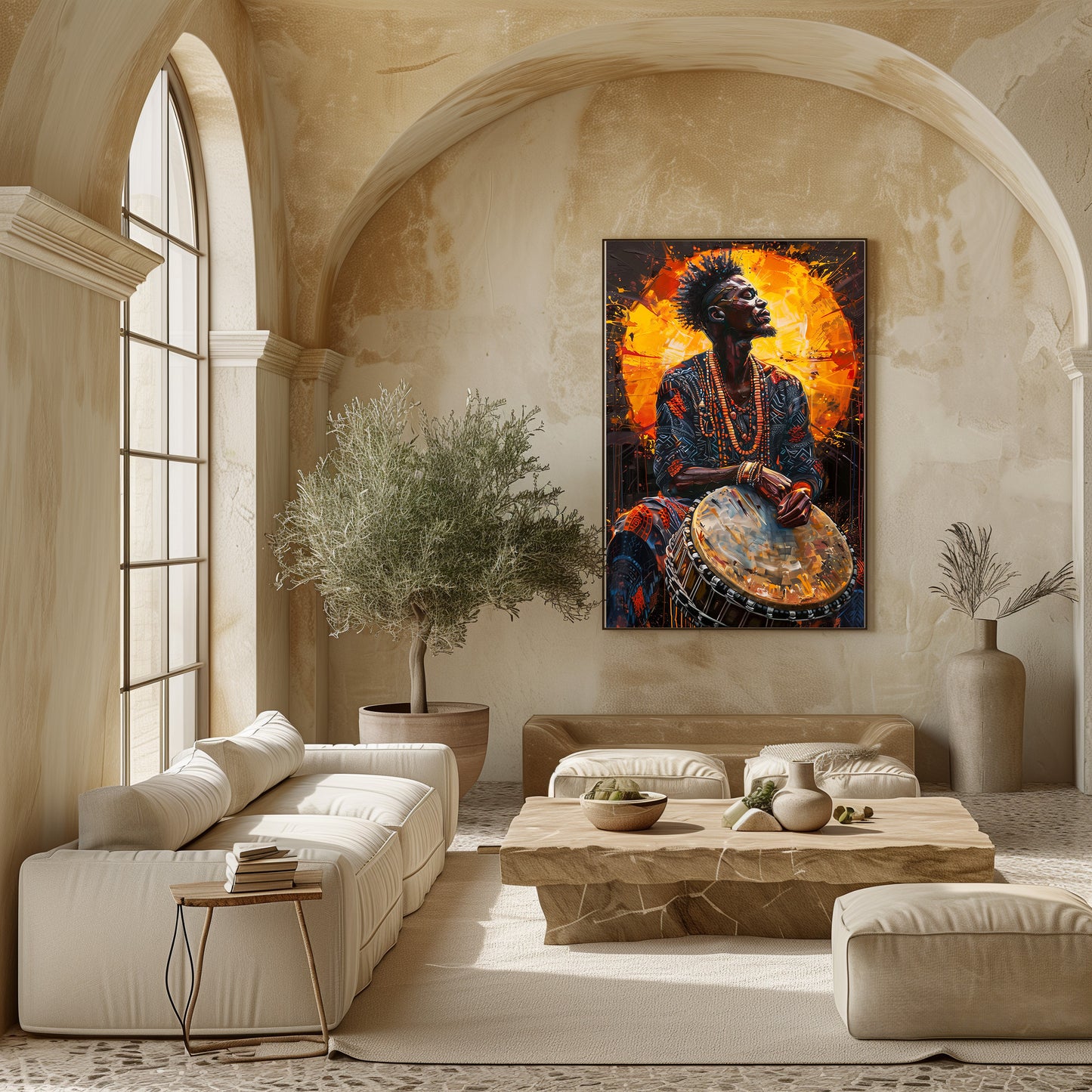 TABLEAU AFRICAIN MUSIQUE