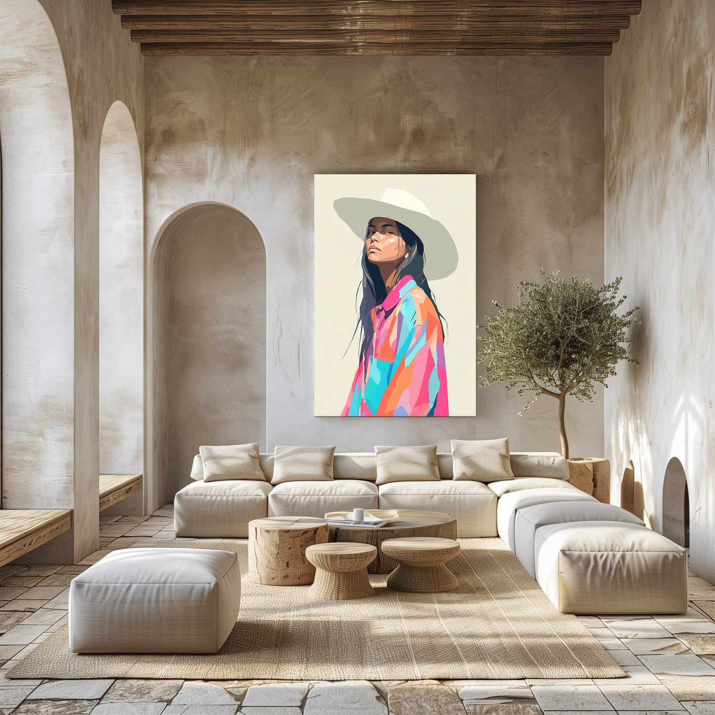 TABLEAU THAÏLANDAISE CHAPEAU