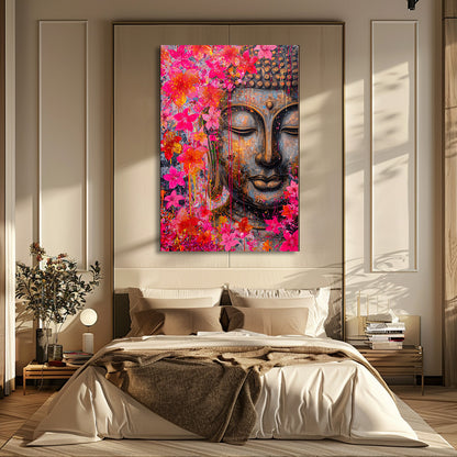 TABLEAU BOUDDHA FLORAL