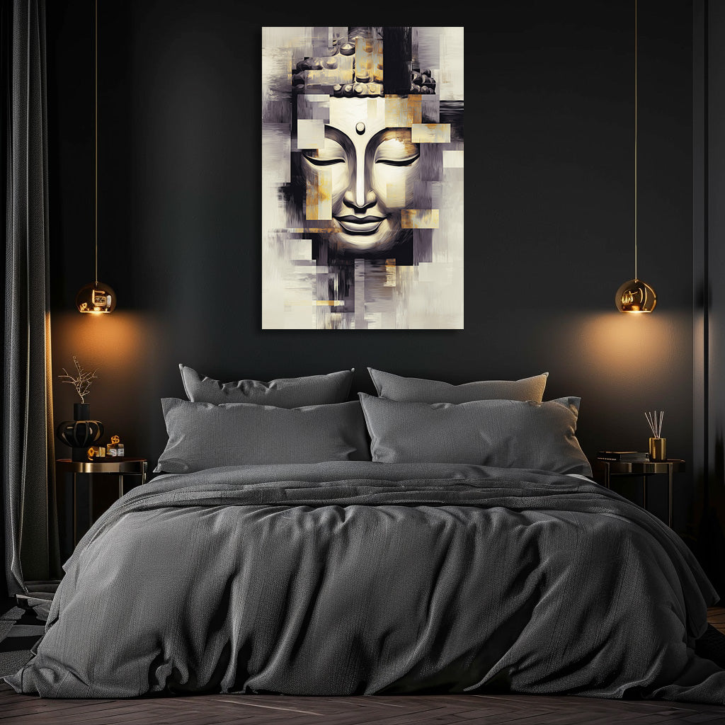 TABLEAU BOUDDHA GÉOMÉTRIQUE