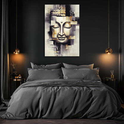 TABLEAU BOUDDHA GÉOMÉTRIQUE