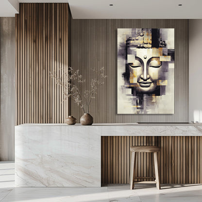 TABLEAU BOUDDHA GÉOMÉTRIQUE