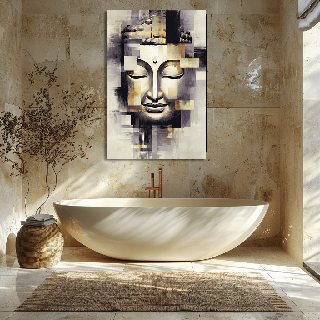 TABLEAU BOUDDHA GÉOMÉTRIQUE