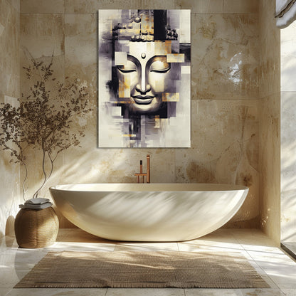 TABLEAU BOUDDHA GÉOMÉTRIQUE