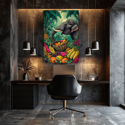 TABLEAU ÉLÉPHANT TROPICAL