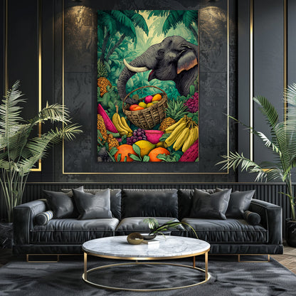 TABLEAU ÉLÉPHANT TROPICAL