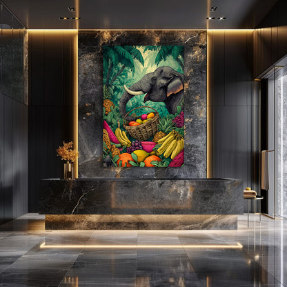 TABLEAU ÉLÉPHANT TROPICAL