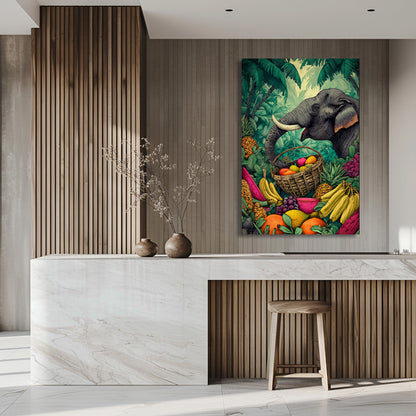 TABLEAU ÉLÉPHANT TROPICAL