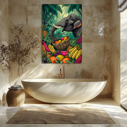 TABLEAU ÉLÉPHANT TROPICAL