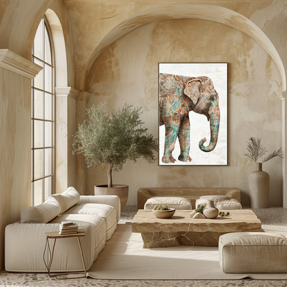 TABLEAU ÉLÉPHANT MANDALA