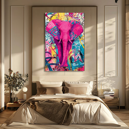 TABLEAU ÉLÉPHANT POP